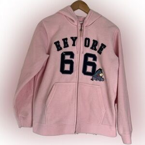 Disney Eeyore Zip-Up Hoodie Pink Size Medium